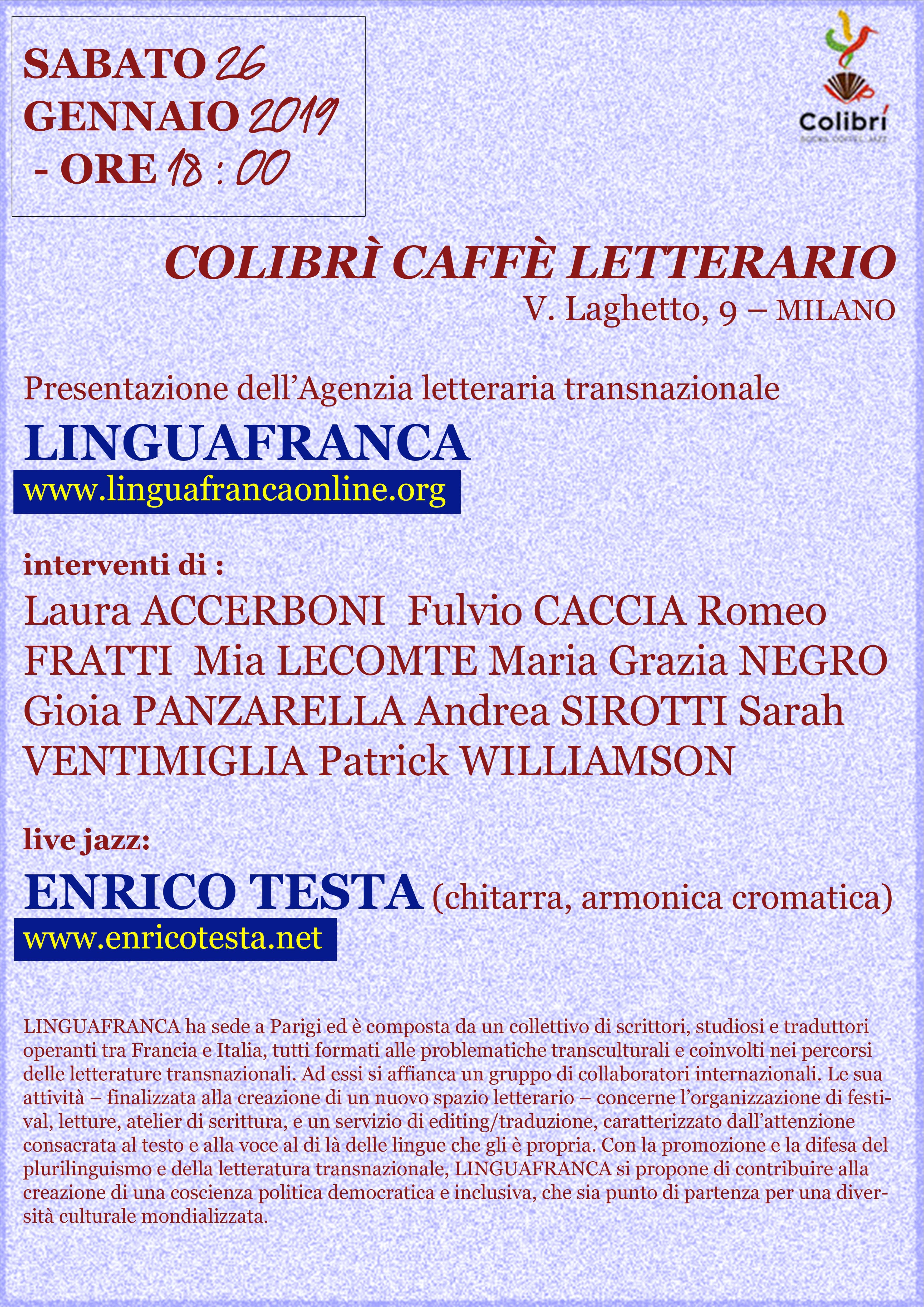 Presentazione Linguafranca a Milano