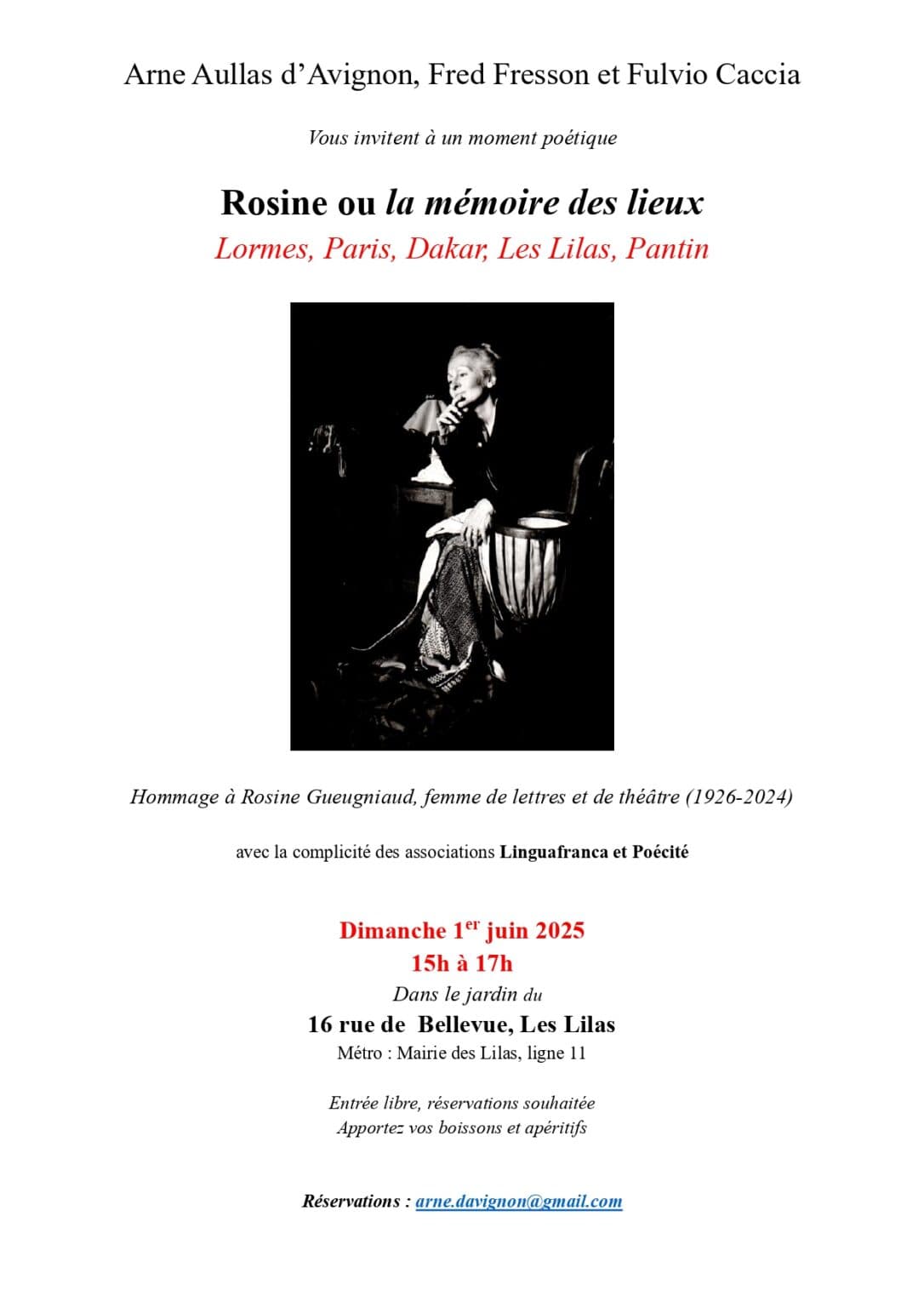 ROSINE ou la mémoire de lieux